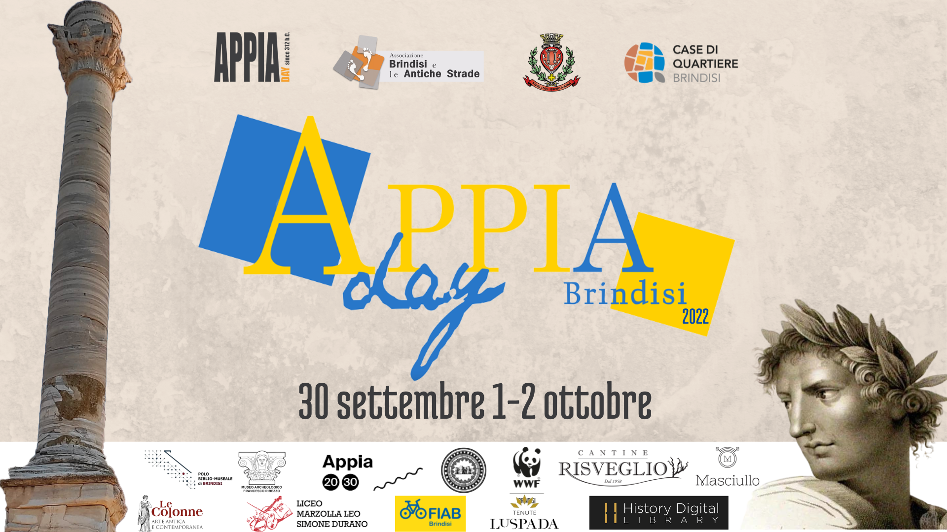 Brindisi: AppiaDay2022. Il programma delle iniziative