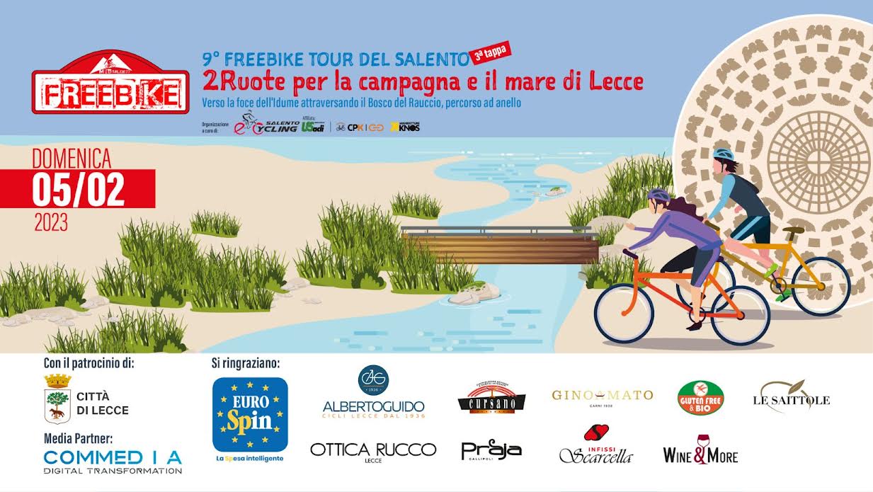 Lecce: Dalle Knos alla foce dell’Idume. Tappa del 9° Freebike Tour del Salento 