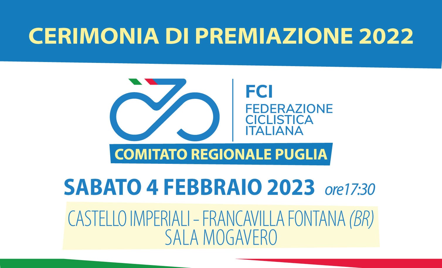 Francavilla F.na: FCI CR Puglia. Festa di premiazione della stagione ciclistica