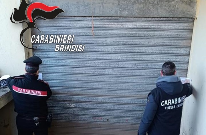 Carovigno: I Carabinieri sequestrano un garage abusivo adibito ad officina meccanica