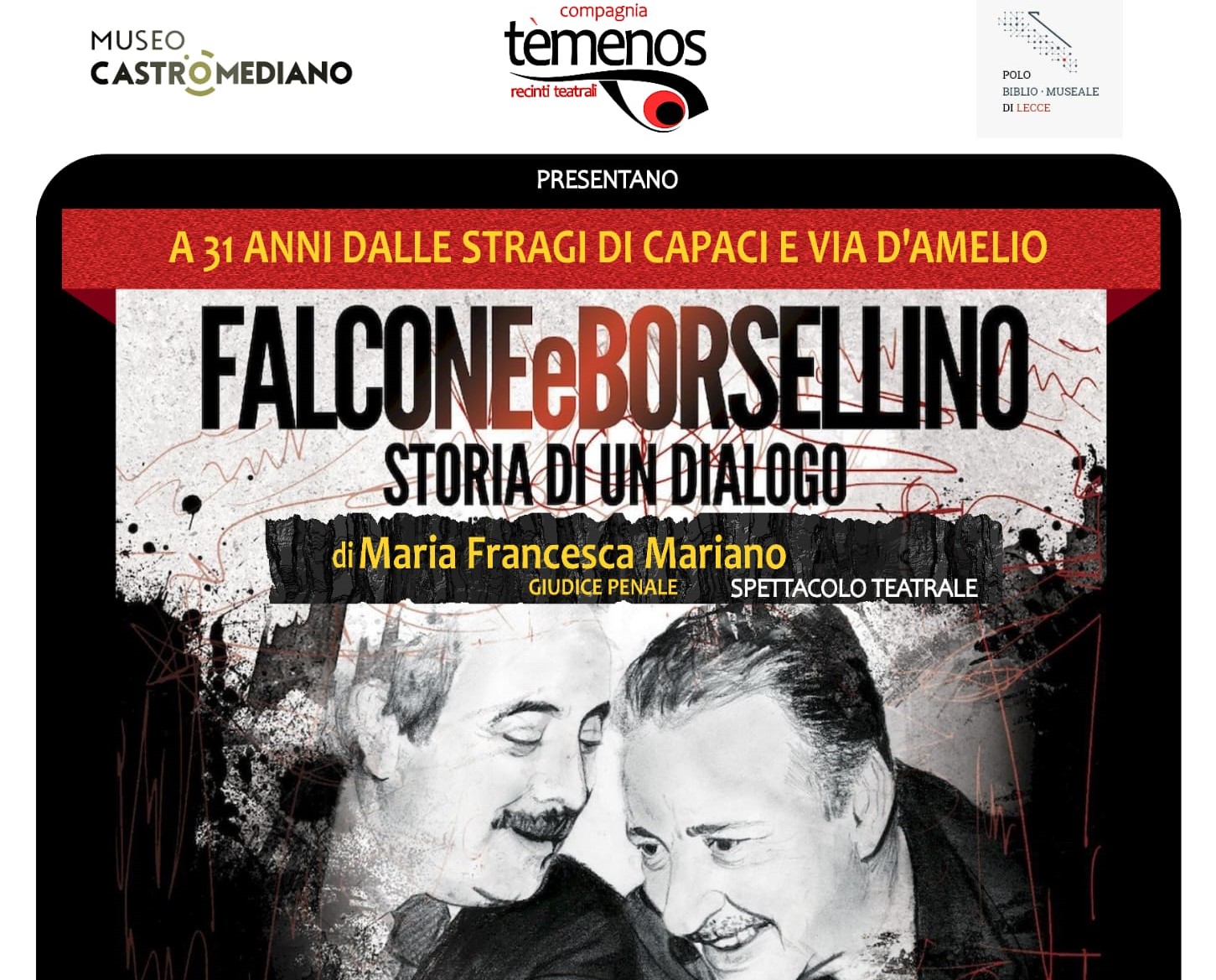 Lecce: Falcone e Borsellino. Storia di un dialogo di Maria Francesca Mariano