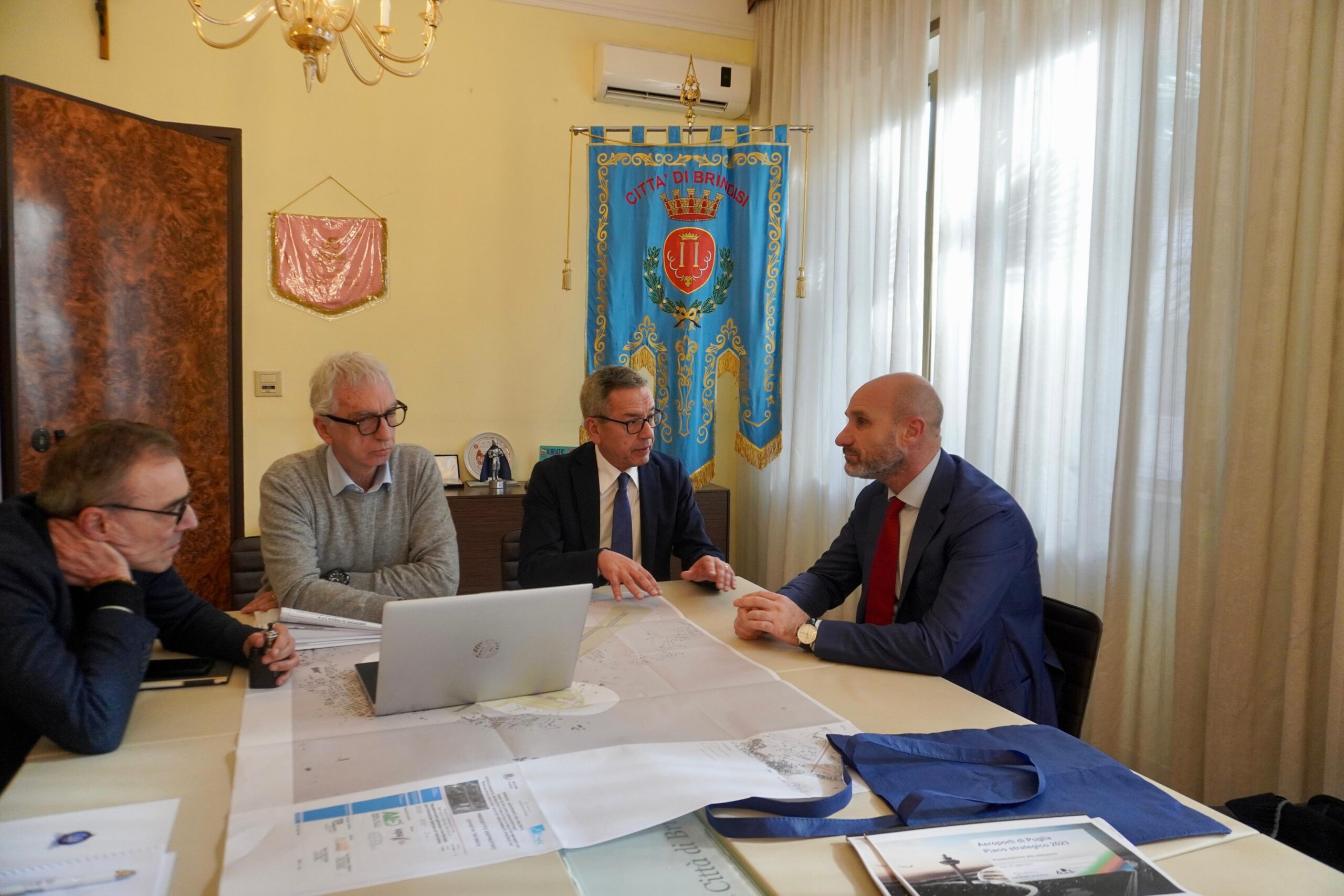 Brindisi: Il Sindaco Marchionna ha incontrato il Presidente di Aeroporti di Puglia Vasile
