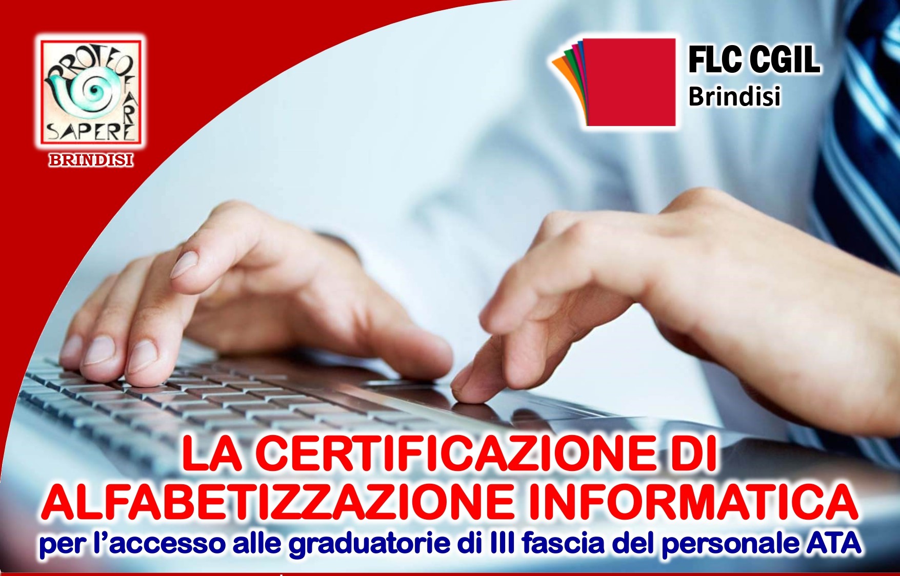 Brindisi: FLC CGIL. Corso per il certificato internazionale di alfabetizzazione informatica