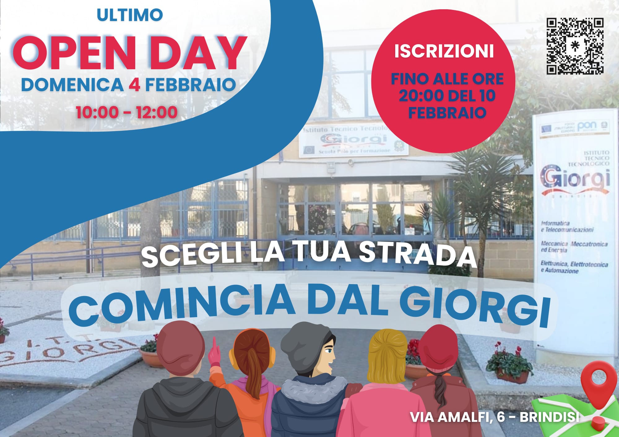 Brindisi: Domenica 4 Febbraio l'Istituto Giorgi apre le porte agli studenti di terza media