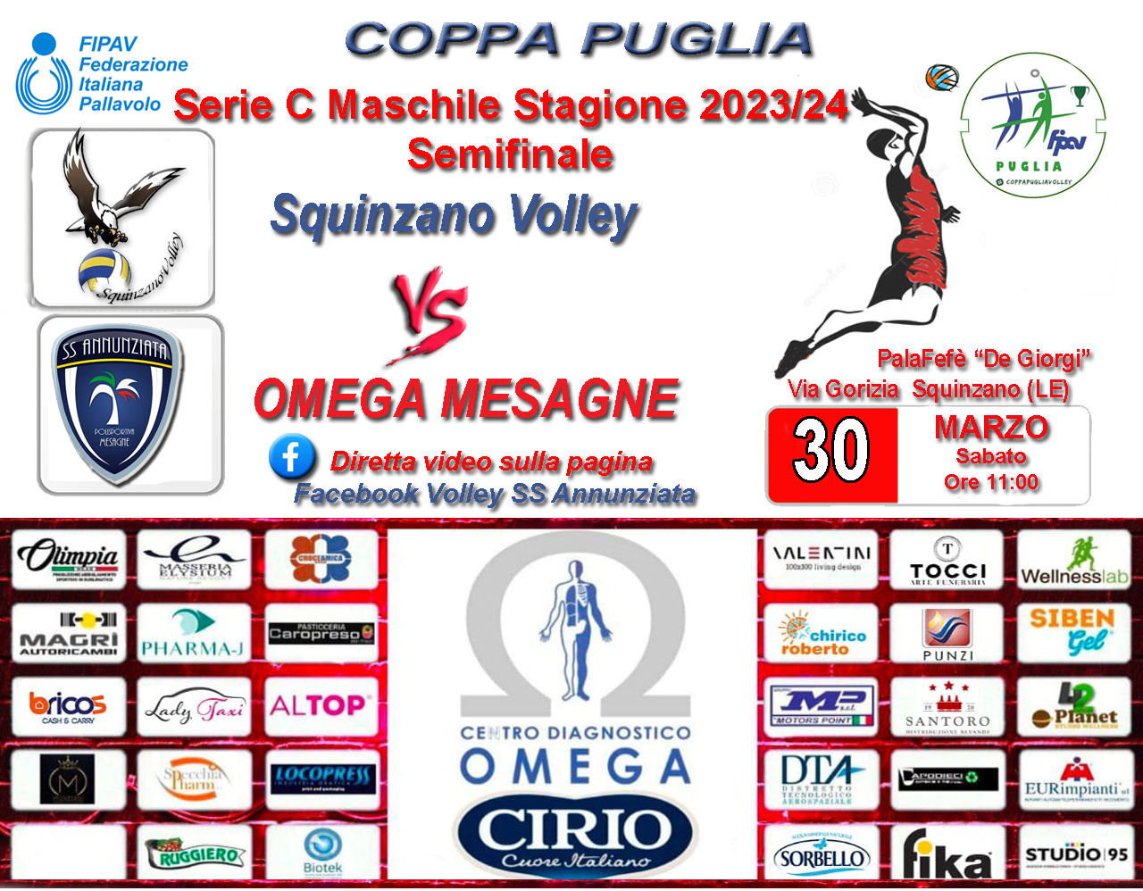 Mesagne: Final Four di Coppa Puglia 2024. Cresce l'attesa per l'Omega Volley Mesagne