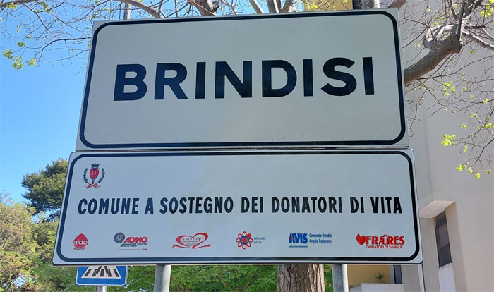 Brindisi: Comune a sostegno dei donatori di vita