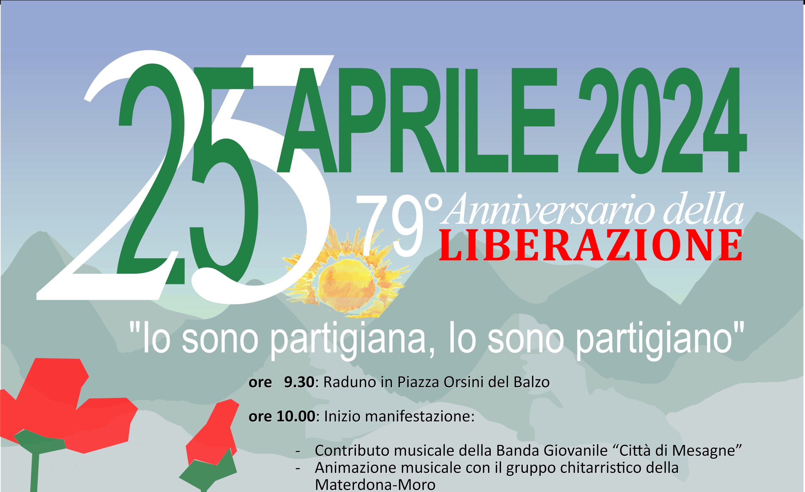 Mesagne: 79° Anniversario della Festa Liberazione, il programma del 25 Aprile