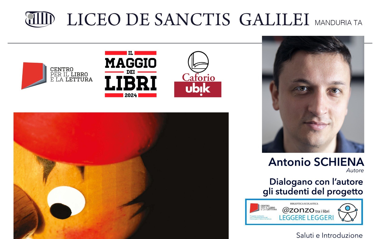 Manduria: Lo scrittore Antonio Schiena al liceo De Sanctis Galilei con il libo “Chiodi"