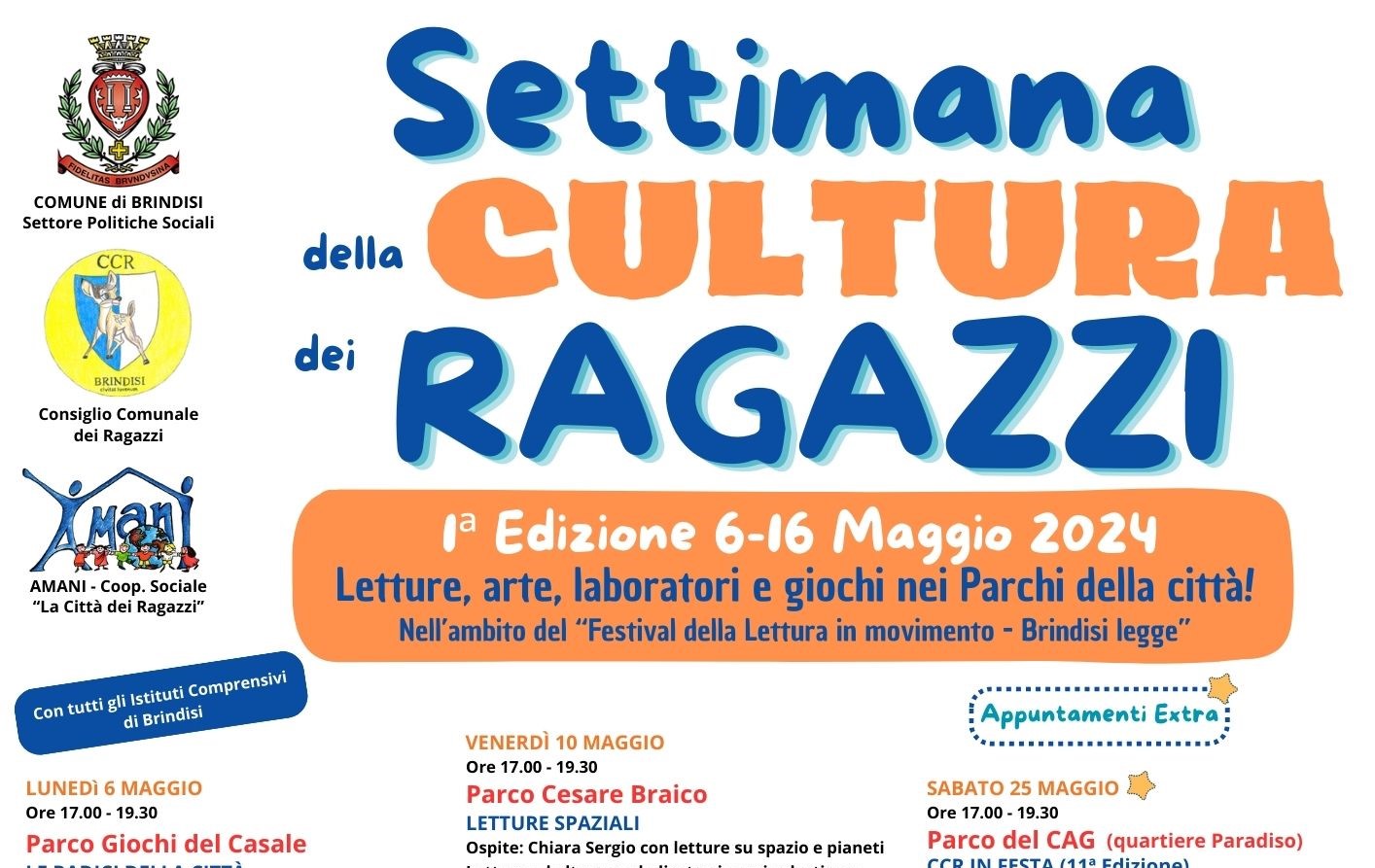 Brindisi: Settimana della Cultura dei Ragazzi. Prima Edizione