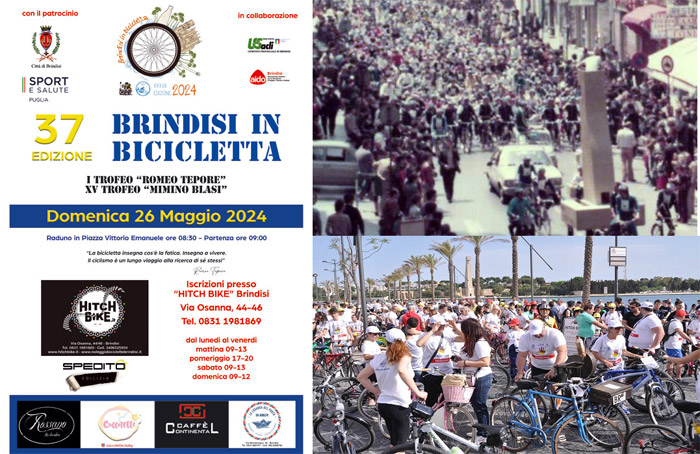 Brindisi: Inscrizioni in fermento per la XXXVII Edizione di “Brindisi in bicicletta”
