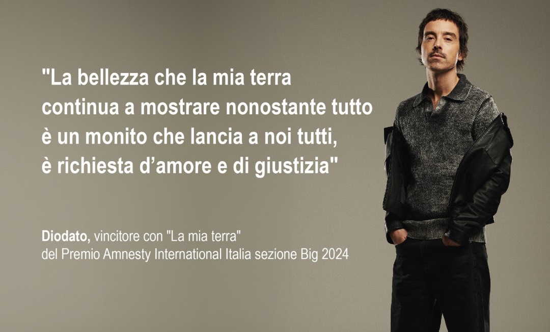 Musica: Diodato vince il Premio Amnesty International Italia con La mia terra