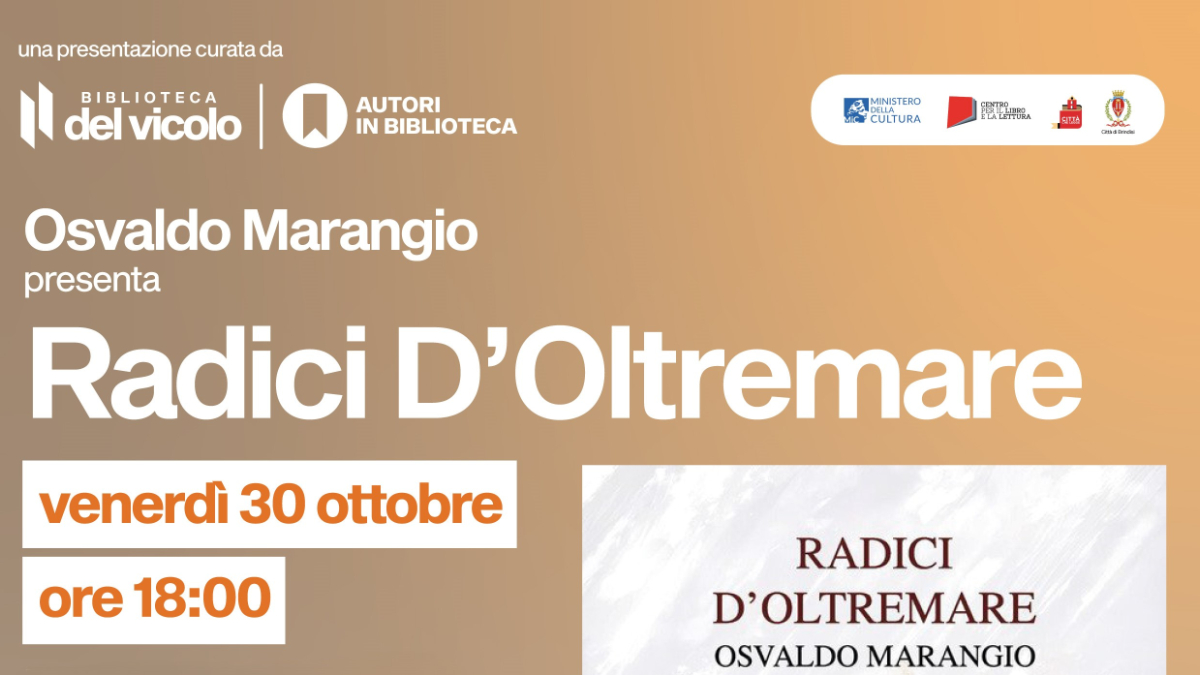 Brindisi: Alla Biblioteca del Vicolo "Radici d'Oltremare"