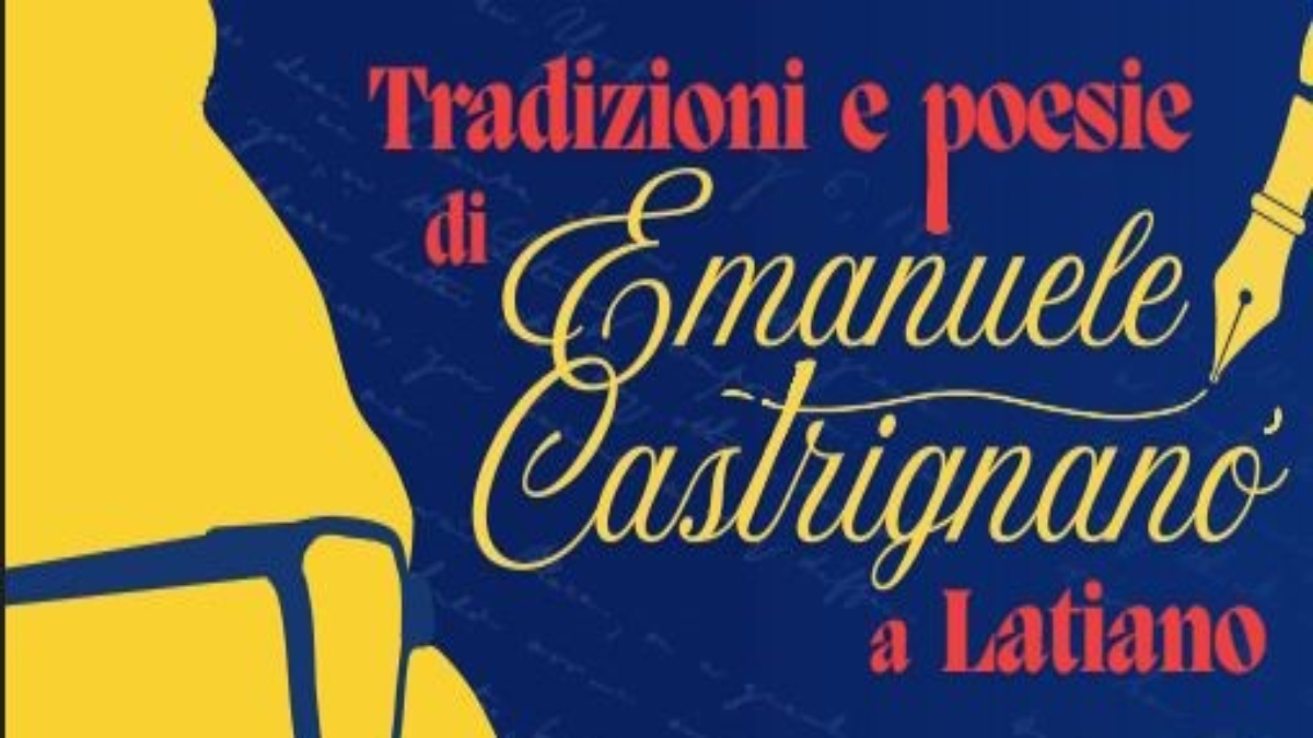 Latiano: Omaggio a Emanuele Castrignano in Sala Murra
